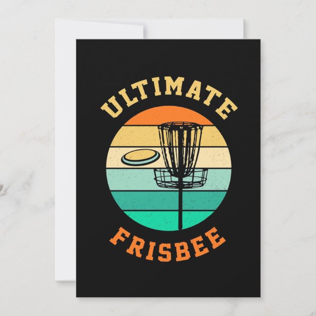 Convite Golfe de Disco Ultimate Frisbee (Frente)