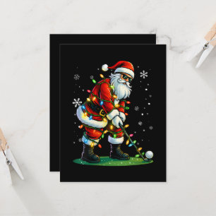 Convite Golfe de Natal Papai Noel Golfe Natal Engraçado