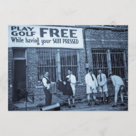 Convite Golfe do jogo livre (ao ter seu terno pressionado)