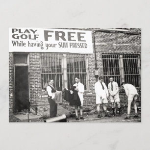 Convite Golfe do jogo livre (ao ter seu terno pressionado)