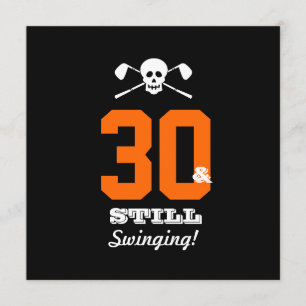 Convite Golfe do partido de aniversário de 30 anos - aind