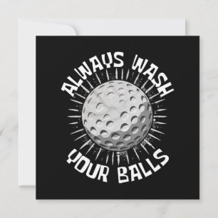 Convite Golfe engraçado
