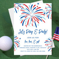 Golfe Patriótico e fogos de artifício 4 de julho