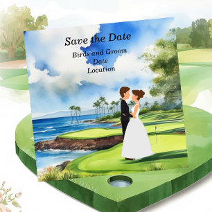 Convite Golfe Salve a Data Festa de Casamento