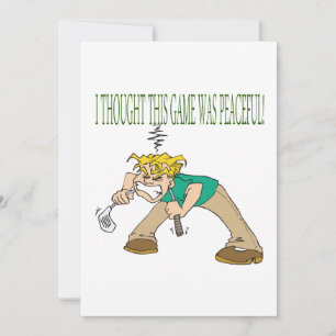 Convite Golfer frustrado