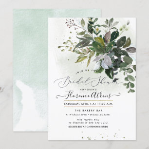 Convite Goma Azul chá de panela Eucalyptus