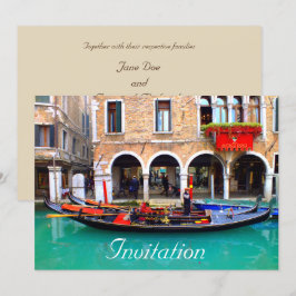 Convite Gondolas veneziana