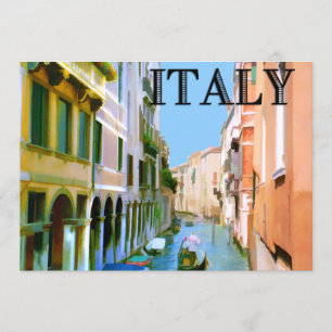 Convite Gondolier em Canal em Veneza ITÁLIA