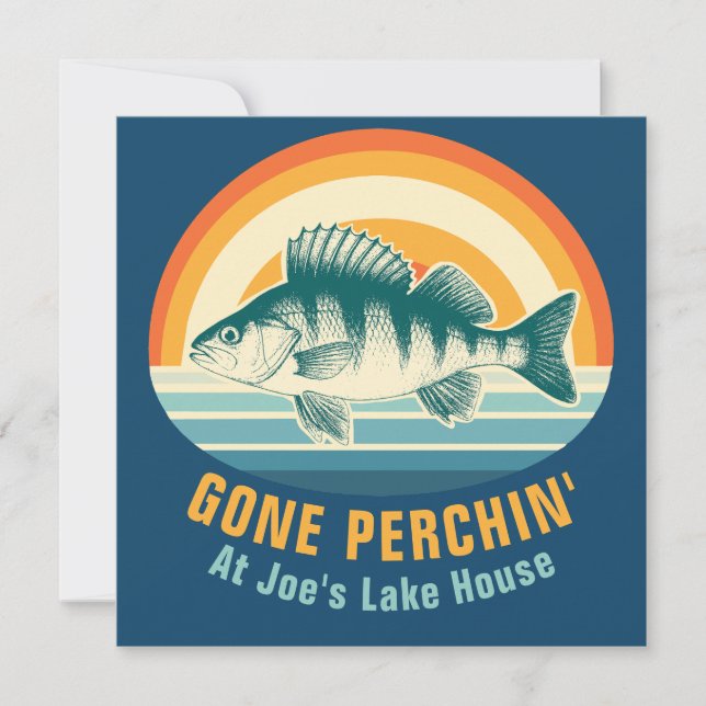 Convite Gone Perching at the Lake House Birthday Sticker (Frente)