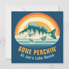 Convite Gone Perching at the Lake House Birthday Sticker