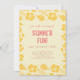 Convite Good Vibes & Sunshine Summer Party