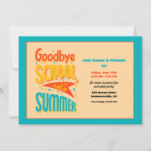 Convite Goodby School Hello Summer