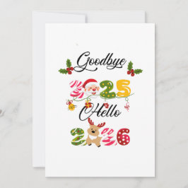 Convite Goodbye 2025 Hello 2026 New Year Design