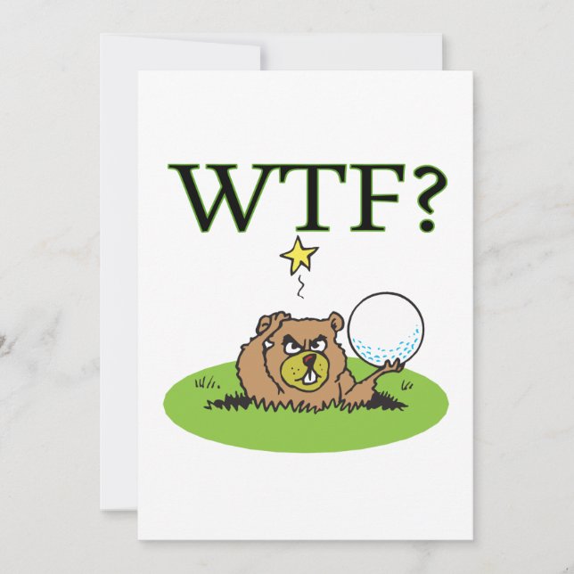 Convite Gopher irritado (Frente)