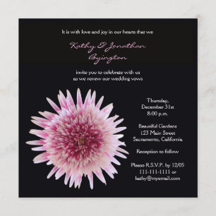 Convite Gorgeous Gerbera Vow Renewal