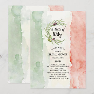 Convite Gosto do Chá de panela italiano