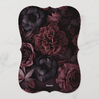 Convite Gothic Aurelian Nightfall Wedding Invitation