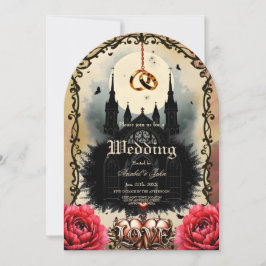 Convite Gothic Moon –Eternal Love Beneath the Midnight Sky