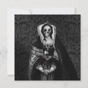 Convite Gótica Lady Skull
