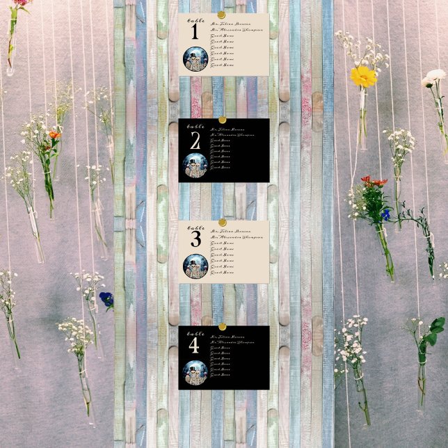 Convite Gótica Tarot Alinha Mesa de Casamento Sem Assento (Criador carregado)