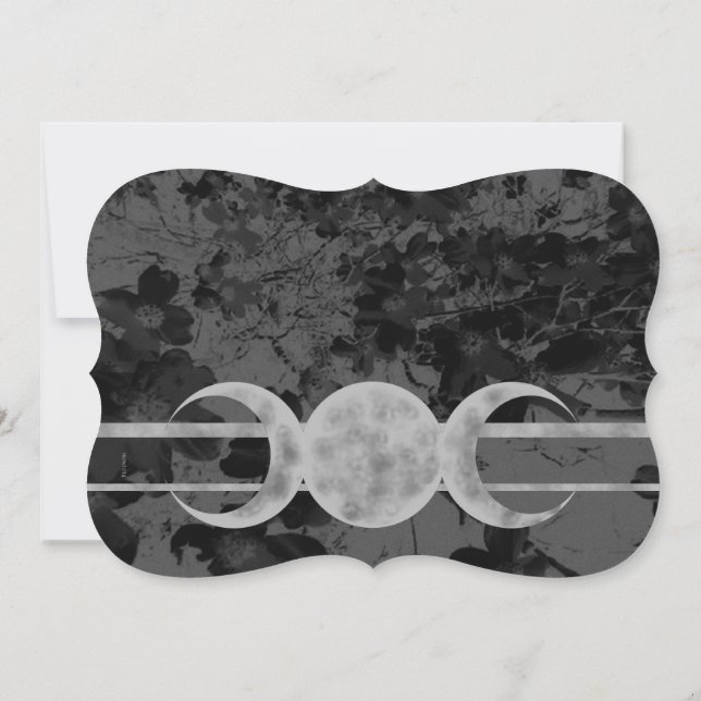 Convite Gótica Tripla Lua Floral Manipulando Ste (Verso)