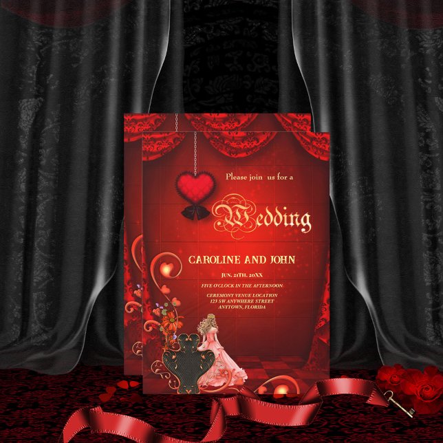 Convite Gótico Romance (Gothic Romance)