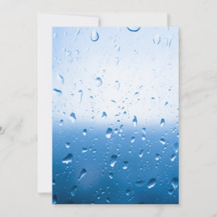 Convite Gotículas de chuva em uma janela