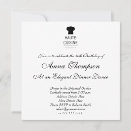 Convite Gourmet Haute Cuisine