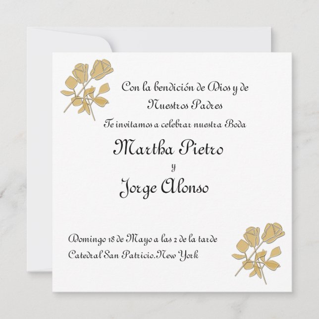 Convite Grabame como un sello en tu corazon (Frente)