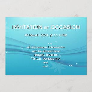 Convite graça azul