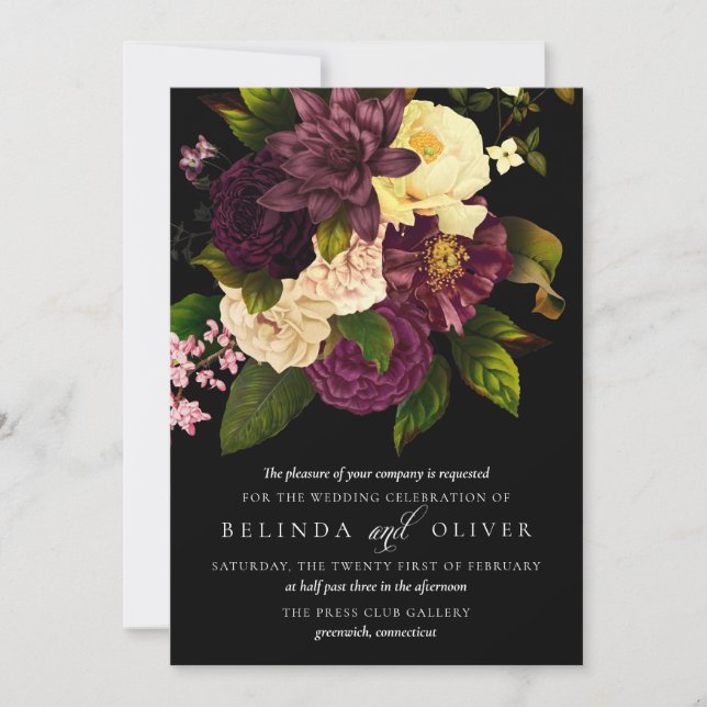 Convite Grace Casamentos vintage (Frente)