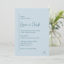 Grace Muted Blue Modern Weds