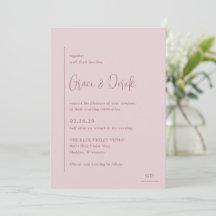 Grace Muted Pink Modern Wedding