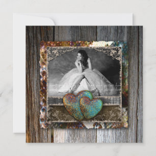 Convite Grad Quinceanera Doce 16 Vintage Casa de Campo