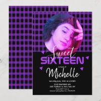 Grade De Fotos Neon Roxo Sweet Sixteen