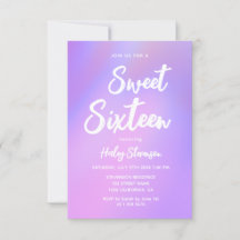Gradiente Roxo Moderno Tendente Aniversário de Swe