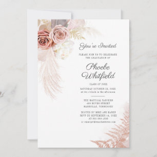 Convite Graduação 2022 Pampas Grass Terracotta Formando