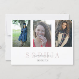Convite Graduação 3 Foto Moderna Overlay Party