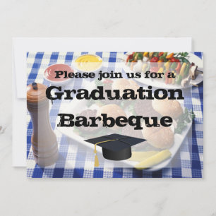 Convite Graduação Barbeque, Burgers na Mesa Personalizad