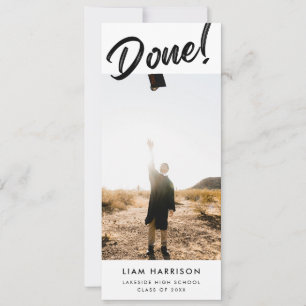 Convite Graduação casual de escrita manual