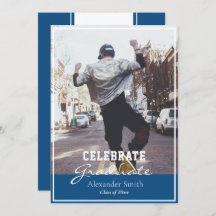 Graduação Clássica de Tendência Moderna Azul