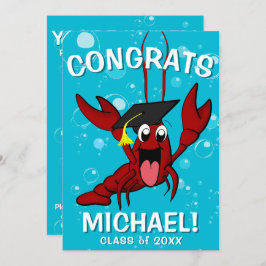 Convite Graduação Crawfish Boil Lobster Partido dos Produt