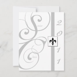 Convite Graduação da Faixa de Opções de Rolagem Branca e P