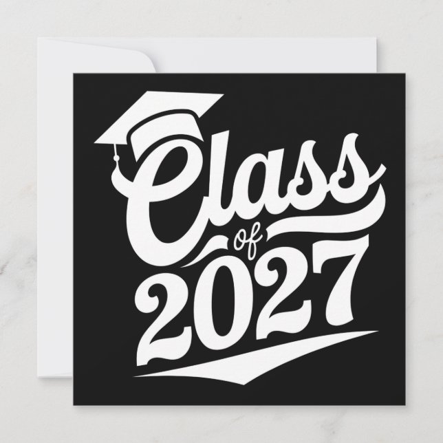 Convite Graduação da Turma de 2027 Graduado (Frente)