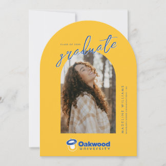 Convite Graduação da Universidade Oakwood