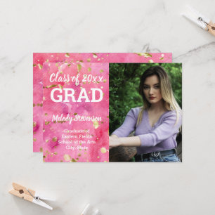 Convite Graduação de Arte por Aquarela Rosa Foto