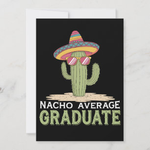 Convite Graduação de Cactus Média de Formando Nacho Mexica