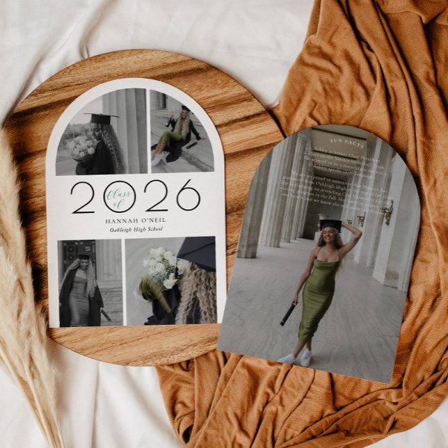 Convite Graduação de Colagem de Fotos em Arch (Criador carregado)