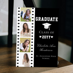 Convite Graduação de Colagem de Fotos em Filmstrip Quatro