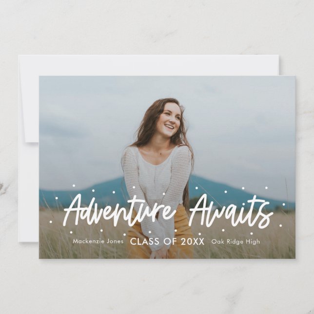 Convite Graduação de Cor Editável do Outlook Positiva (Frente)